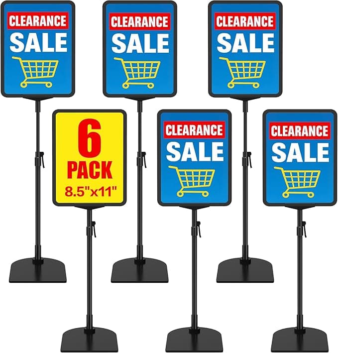 Black pallet display stand